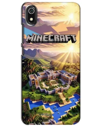 Чехол для Xiaomi Redmi 7A с картинкой «Minecraft панорама»
