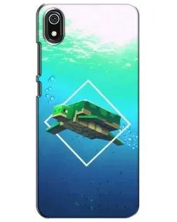 Чехол для Xiaomi Redmi 7A с картинкой «Черепаха Minecraft»