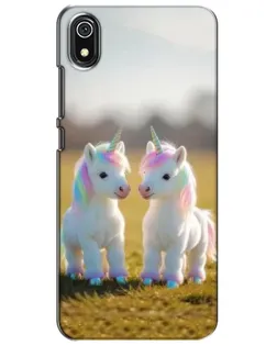 Чехол для Xiaomi Redmi 7A с картинкой «Пара единорогов»