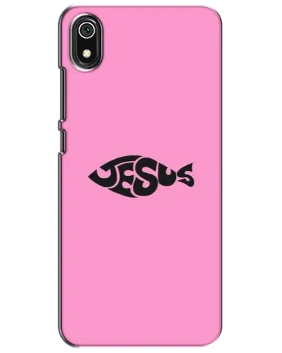 Чехол для Xiaomi Redmi 7A с картинкой «Розовый символ  Jesus»