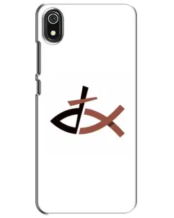 Чехол для Xiaomi Redmi 7A с картинкой «Рыба и крест»