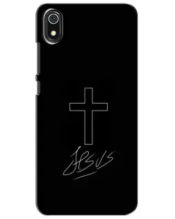 Чехол для Xiaomi Redmi 7A с картинкой «Графический крест Jesus» Чехол для Xiaomi Redmi 7A с картинкой «Графический крест Jesus»