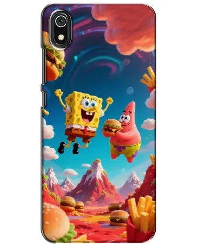 Чехол для Xiaomi Redmi 7A с картинкой «Космический фастфуд»