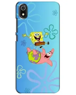 Чехол для Xiaomi Redmi 7A с картинкой «Спанч Боб и Патрик»