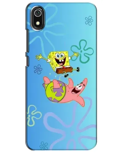 Чехол для Xiaomi Redmi 7A с картинкой «Спанч Боб и Патрик»