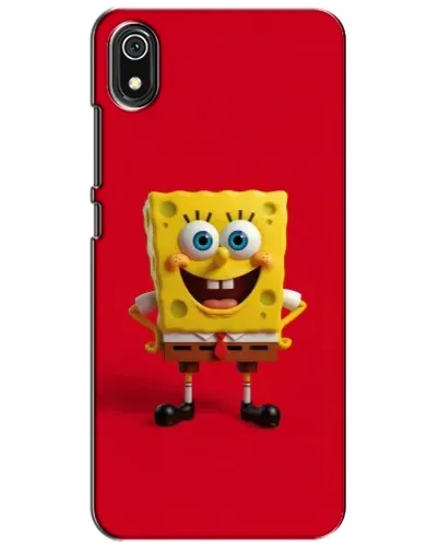 Чехол для Xiaomi Redmi 7A с картинкой «Спанч Боб на красном»