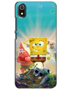 Чехол для Xiaomi Redmi 7A с картинкой «Спанч Боб победитель»