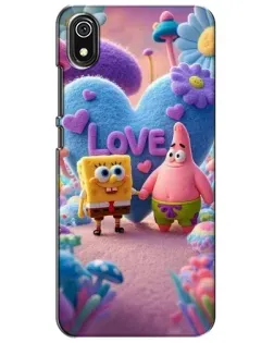 Чехол для Xiaomi Redmi 7A с картинкой «Губка Боб Патрик»