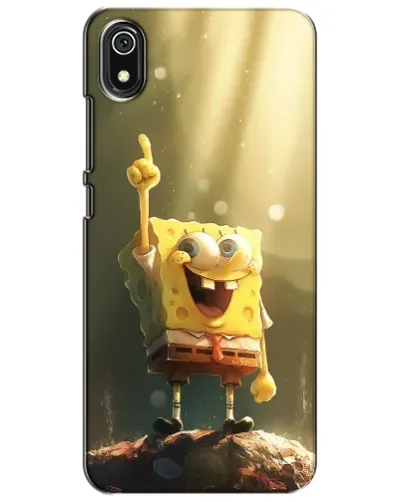 Чехол для Xiaomi Redmi 7A с картинкой «Сияющий Спанч Боб»