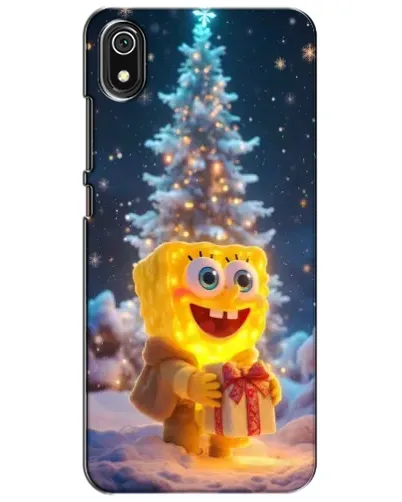 Чехол для Xiaomi Redmi 7A с картинкой «Рождественский Спанч Боб»