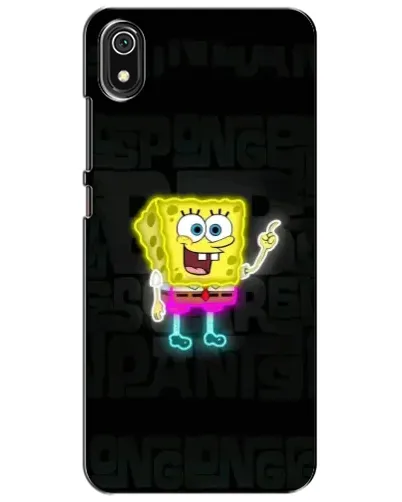 Чехол для Xiaomi Redmi 7A с картинкой «Неоновый Губка Боб»