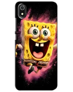 Чехол для Xiaomi Redmi 7A с картинкой «Взрывной Спанч Боб»