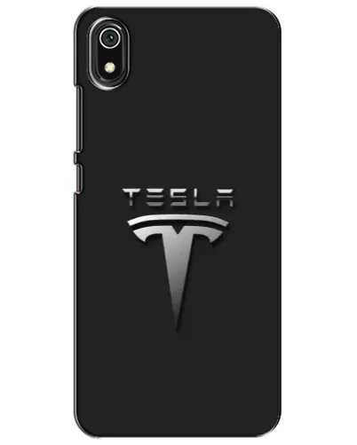 Чехол для Xiaomi Redmi 7A с картинкой «Стальной логотип Tesla»