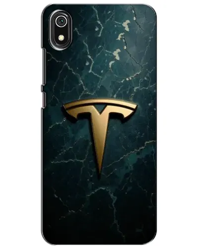 Чехол для Xiaomi Redmi 7A с картинкой «Мраморная Tesla Gold»