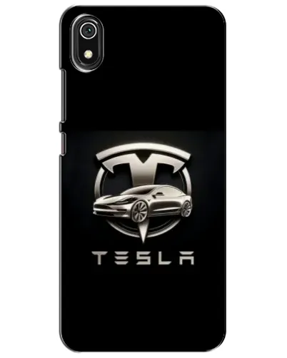 Чехол для Xiaomi Redmi 7A с картинкой «Tesla — серебристое авто»