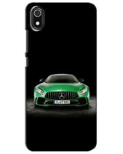 Чехол для Xiaomi Redmi 7A с картинкой «Mercedes — неоновый лого»