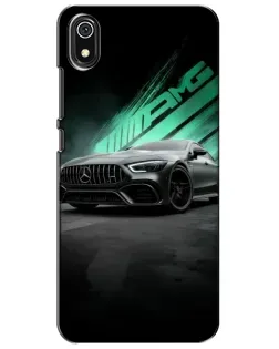 Чехол для Xiaomi Redmi 7A с картинкой «Темный Mercedes AMG»