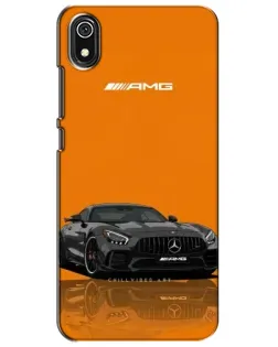 Чехол для Xiaomi Redmi 7A с картинкой «Оранжевый Mercedes AMG»