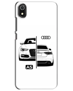 Чехол для Xiaomi Redmi 7A с картинкой «Audi — контрастный дизайн»