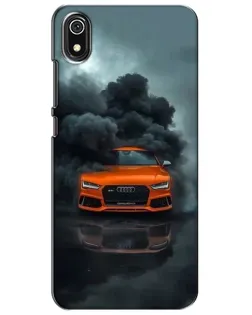 Чехол для Xiaomi Redmi 7A с картинкой «Audi в облаках дыма»