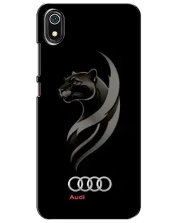 Чехол для Xiaomi Redmi 7A с картинкой «Графика — пантера и Audi»
