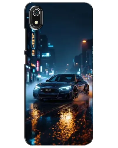 Чехол для Xiaomi Redmi 7A с картинкой «Ночной город и Audi»