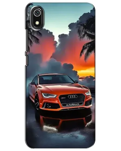 Чехол для Xiaomi Redmi 7A с картинкой «Audi — закат»