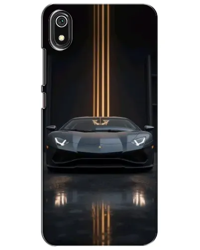 Чохол для Xiaomi Redmi 7A з картинкою «Lamborghini золоті лінії»