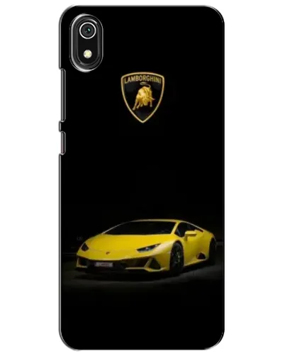 Чохол для Xiaomi Redmi 7A з картинкою «Lamborghini жовтий акцент»