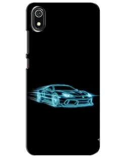 Чохол для Xiaomi Redmi 7A з картинкою «Неоновий контур Lamborghini»