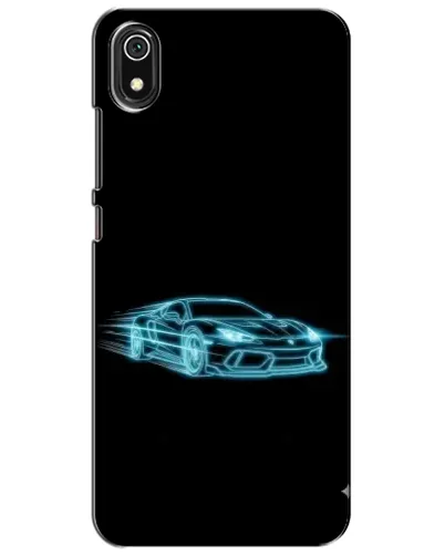 Чохол для Xiaomi Redmi 7A з картинкою «Неоновий контур Lamborghini»