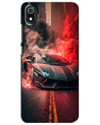 Чохол для Xiaomi Redmi 7A з картинкою «Lamborghini червоний дим»