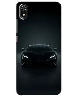 Чохол для Xiaomi Redmi 7A з картинкою «Чорний Lamborghini Aventador»