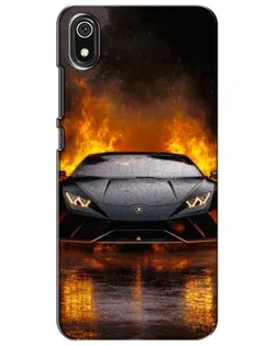 Чохол для Xiaomi Redmi 7A з картинкою «Lamborghini у вогні»
