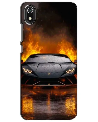 Чохол для Xiaomi Redmi 7A з картинкою «Lamborghini у вогні»