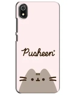 Чехол для Xiaomi Redmi 7A с картинкой «Pusheen логотип»