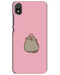 Чехол для Xiaomi Redmi 7A с картинкой «Pusheen сердце»