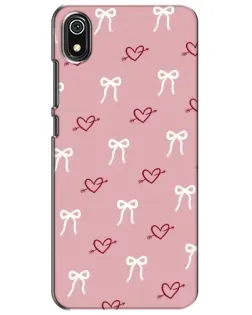 Чехол для Xiaomi Redmi 7A с картинкой «Сердца и банты»