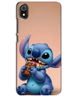 Чехол для Xiaomi Redmi 7A с картинкой «Стич ест шоколад»