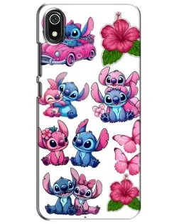 Чехол для Xiaomi Redmi 7A с картинкой «Стикеры Stitch и Angel»