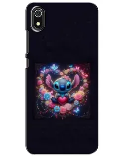 Чехол для Xiaomi Redmi 7A с картинкой «Stitch в цветах»