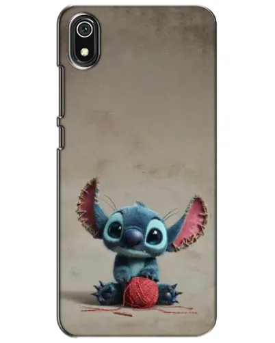 Чехол для Xiaomi Redmi 7A с картинкой «Стич на коричневом фоне»