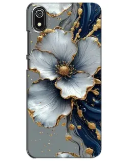 Чохол для Xiaomi Redmi 7A з картинкою «Біла квітка та золотий флюїд» Чохол для Xiaomi Redmi 7A з картинкою «Біла квітка та золотий флюїд»