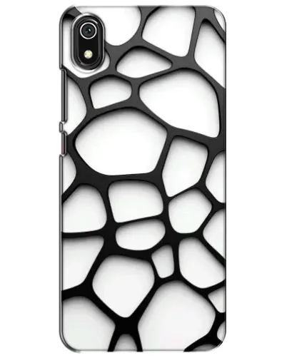 Чехол для Xiaomi Redmi 7A с картинкой «Белая объемная сетка»