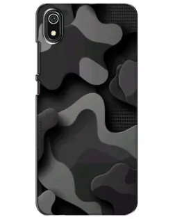 Чехол для Xiaomi Redmi 7A с картинкой «Темный абстрактный камуфляж»