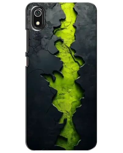 Чехол для Xiaomi Redmi 7A с картинкой «Салатовый разлом скалы»