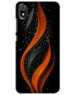 Чехол для Xiaomi Redmi 7A с картинкой «Огненная звездная волна»