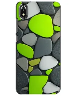 Чехол для Xiaomi Redmi 7A с картинкой «Яркая неоновая галька»