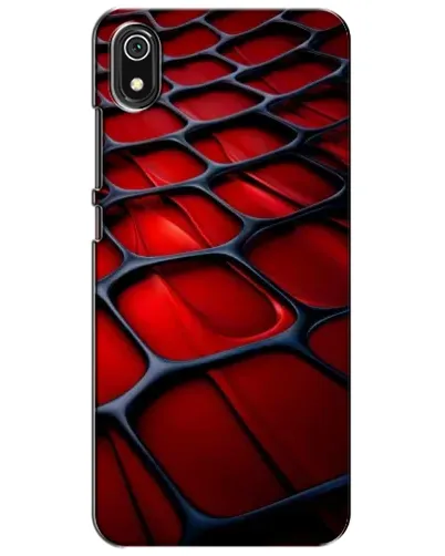 Чехол для Xiaomi Redmi 7A с картинкой «Красная глянцевая сетка»