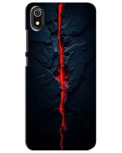 Чехол для Xiaomi Redmi 7A с картинкой «Kрасная лавовая трещина»
